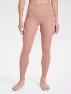 🌸 High-Waist Mauve Leggings - Women Pants & Jumpsuits